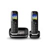  Радиотелефон Dect Panasonic KX-TGJ322RUB черный (труб. 2шт) автооветчик 