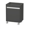  Тумба на роликах DURAVIT Ketho KT2530L4949 с 1дв. 50x36x67h SX графит мат49 