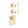  Термостат GESSI Inciso wellness 58214#187 с переключателем на 2выхода aged bronze 