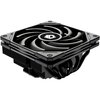  Кулер ID-COOLING IS-55 Black LGA1700/1200/115X/AM5/AM4 низкопрофильный высота 55mm (TDP 125W, PWM, 5 тепл.трубок + медная база, Fan 120mm) 