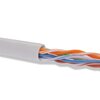  Кабель информационный ITK LC1-C604-121 U/UTP кат.6 4х2х23AWG solid LSZH нг(А)-HF серый (305м) 