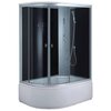  Душевая кабина AQUALUX Modo-130 AQ-4073GFR Bl 130х85х215 DX г/м бел/хр/пер.ст.тон4мм/зад.ст.тем.5мм/пульт 