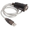  Кабель-адаптер Orient USS-101N18, USB Am to RS232 DB9M (Prolific PL2303HXD, поддержка Win 8.x/10), длина 1.8м, крепеж разъема - винты 