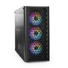  Корпус ExeGate EVO-9202 EX294965RUS Miditower (ATX, без БП, с окном, 1*USB+1*USB3.0, аудио, 3 вент. 12см с RGB подсветкой) 