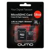  Карта памяти Qumo 16Gb QM16GMICSDHC10U1 Class 10 UHS-I, SD adapter 