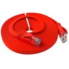  Патч-корд Greenconnect Prof GCR-52876 плоский прямой 7.5m, UTP медь RJ45, кат.6, красный 