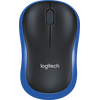  Мышь Logitech M186 (910-004132) черный/синий оптическая 1000dpi беспроводная 