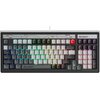  Клавиатура A4Tech Bloody B950 серый/черный механическая USB for gamer LED 