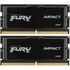  ОЗУ Kingston Fury Impact PnP KF556S40IBK2-64 64GB 5600MT/s DDR5 CL40 SODIMM (Kit of 2) 