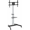 Подставка для телевизора Ultramounts UM307B черный/белый 37"-86" макс.50кг напольный мобильный 