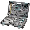  Набор инструмента STELS 14107 142 предм пластиковый кейс 1/2",3/8", 1/4", CRV 