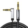  Кабель угловой UGreen AV119 (10597) 3.5mm Male to 3.5mm Male Straight to angle flat Cable 1 м черный 