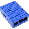  Корпус ACD RA184 blue для микрокомпьютера Raspberry Pi 3 Blue ABS Plastic Building Block case for Raspberry Pi 3 