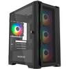  Корпус Powercase Alisio Micro X4B V2 (CAMCXB-A4), Tempered Glass, 4х 120mm ARGB fans, ARGB HUB, чёрный, mATX 