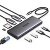  Кабель UGREEN CM639 (15534) Revodok Pro 10-in-1 8K 30Hz 2*HDMI with PD Converter Gray 