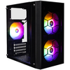  Корпус 1STPLAYER FIREBASE X1 Black (X1-BK-3F1) / mATX / 3x120mm LED fans 