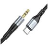 Аудио-адаптер HOCO UPA22 Type-C silicone digital audio conversion cable черный 