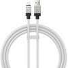  Дата-кабель Baseus CoolPlay (CAKW000402) Fast Charging USB to iP 2.4A 1m White 