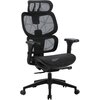  Кресло Cactus CS-MC555-BK черный сетка с подголов. крестов. пластик 