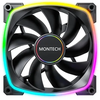  Вентилятор Montech AX140 ARGB (AX140 PWM Black) 140х140x25 черный 4-pin Ret 