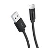  USB кабель Deppa 72270 Leather USB - Type-C Black (1,2м) 