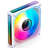  Вентилятор JONSBO ZB-120W 120х120х28мм (PWM, ARGB LED, 700-2400об/мин, белый) Retail 