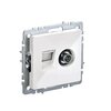 Розетка компьютерная/телевизионная IEK Brite РТВ/РК12-БрКр (BR-AK20-1-K01) белый 