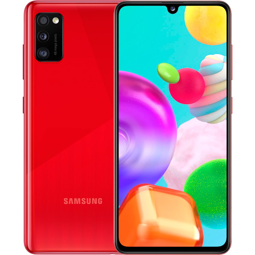 Купить Смартфон Samsung Galaxy A41 2020 64Gb Red (SM-A415FZRMSER) в Крыму,  цены, отзывы, характеристики | Микролайн