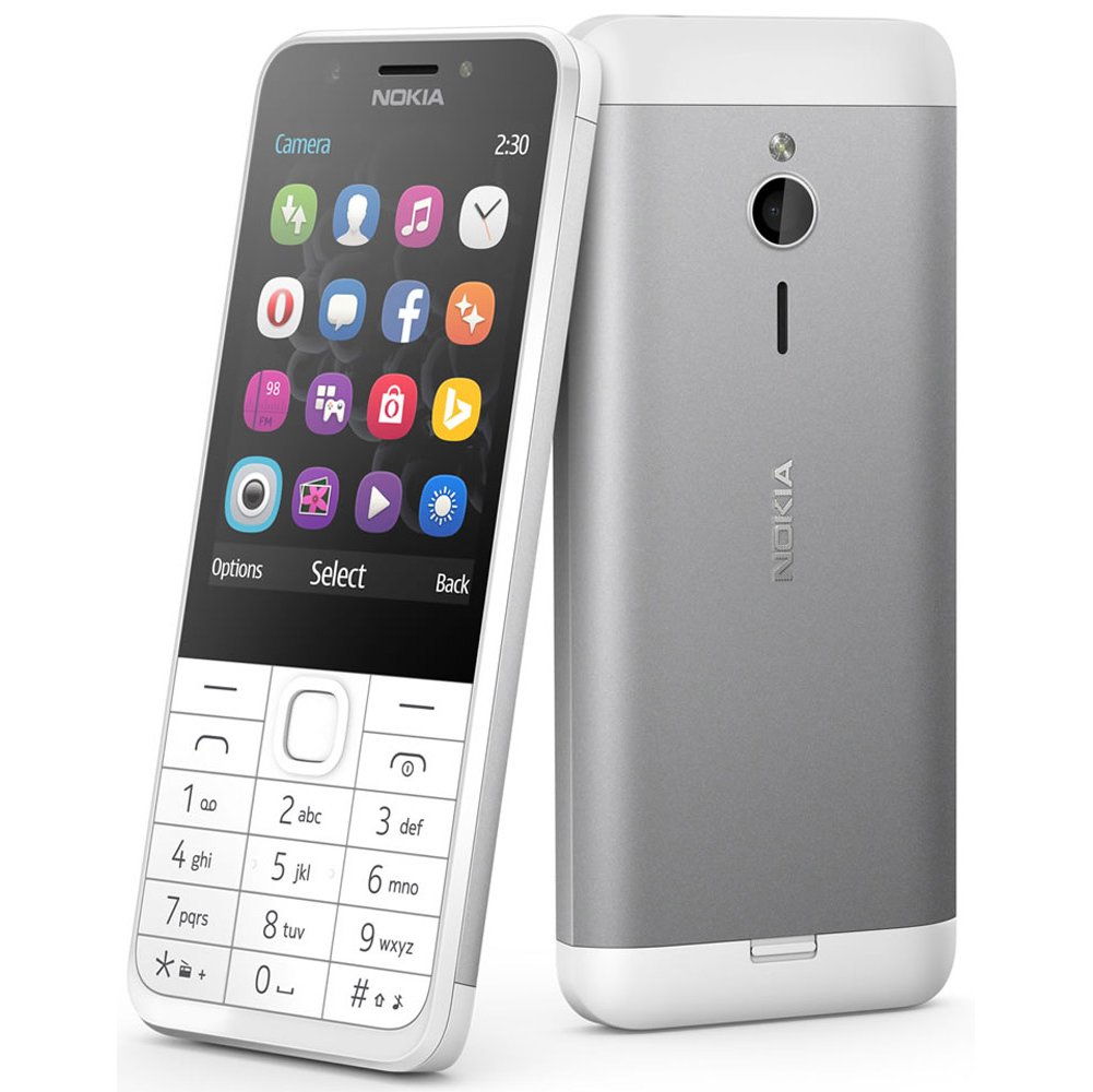 Купить Мобильный телефон Nokia 230 duos white silver в Крыму, цены, отзывы,  характеристики | Микролайн