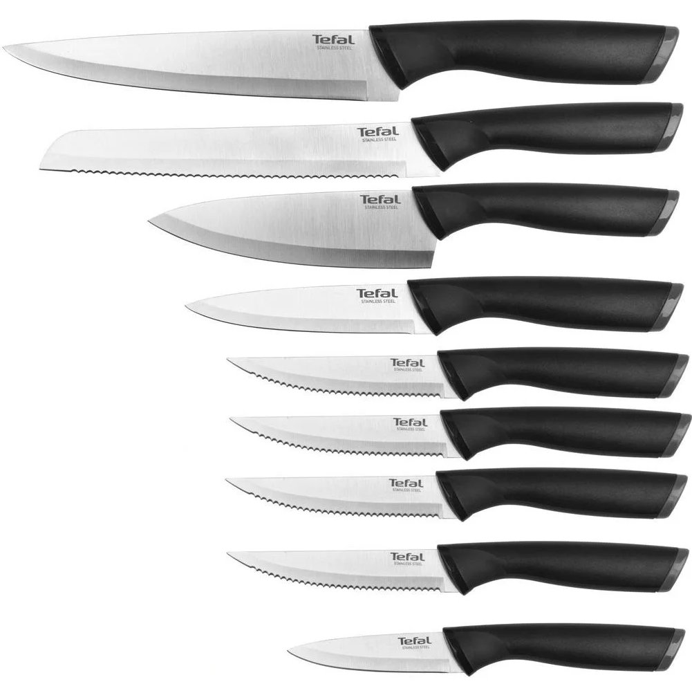 Набор кухонных ножей tefal. Набор ножей Tefal k221sb14. Набор ножей Tefal k267s556. Набор ножей Tefal k12. Набор ножей Tefal Reliance k2214s74.