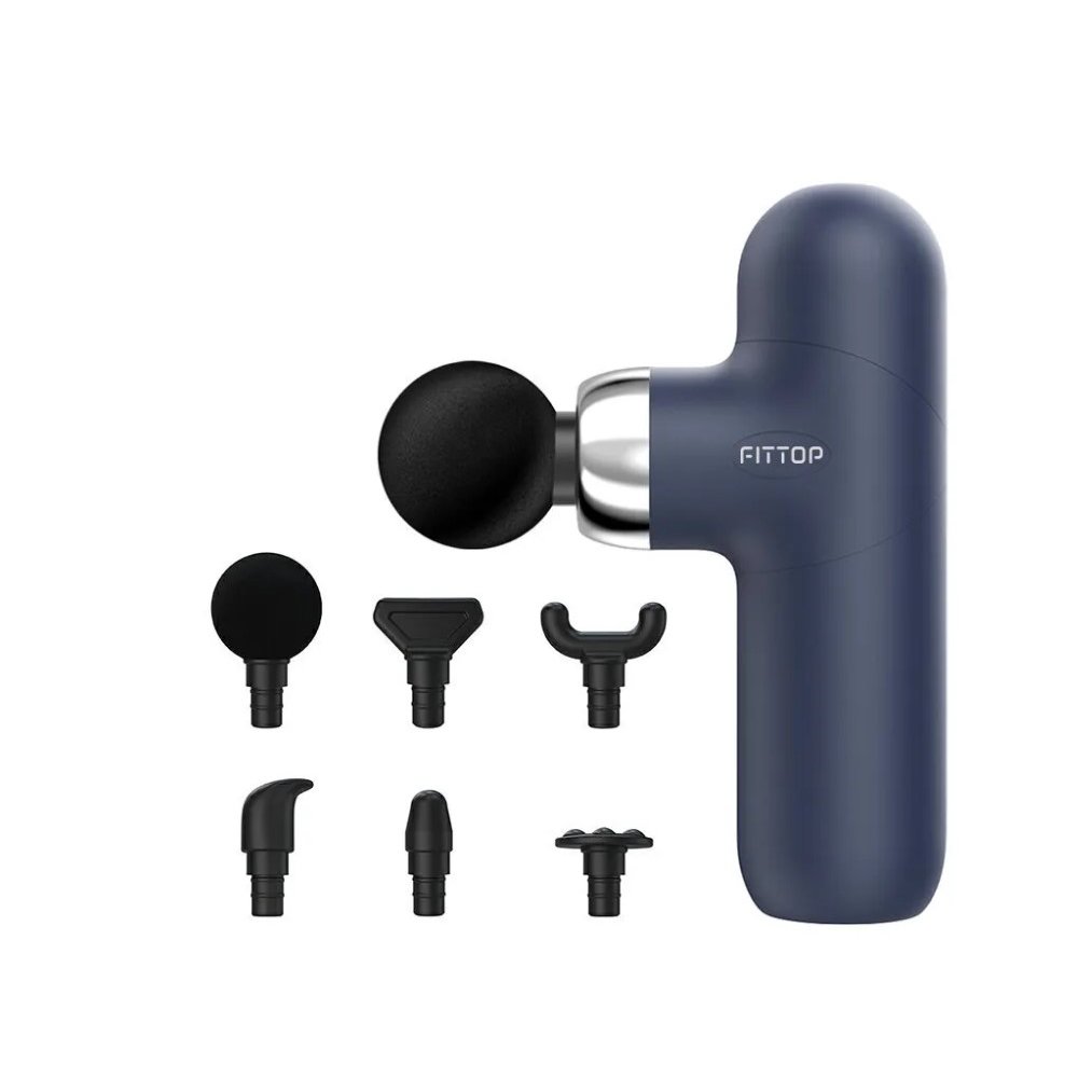 Вращающийся массажер для тела. Mini massager gun. Fittop superhit. 15 мини розовый. Fittop.