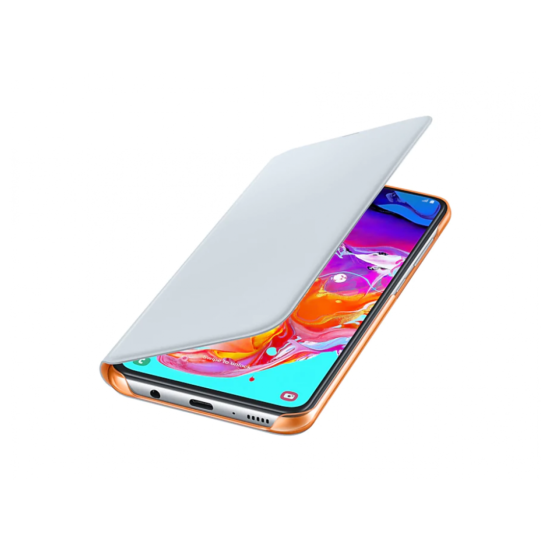 Купить Чехол (флип-кейс) Samsung для Samsung Galaxy A70 Wallet Cover белый  (EF-WA705PWEGRU) в Крыму, цены, отзывы, характеристики | Микролайн