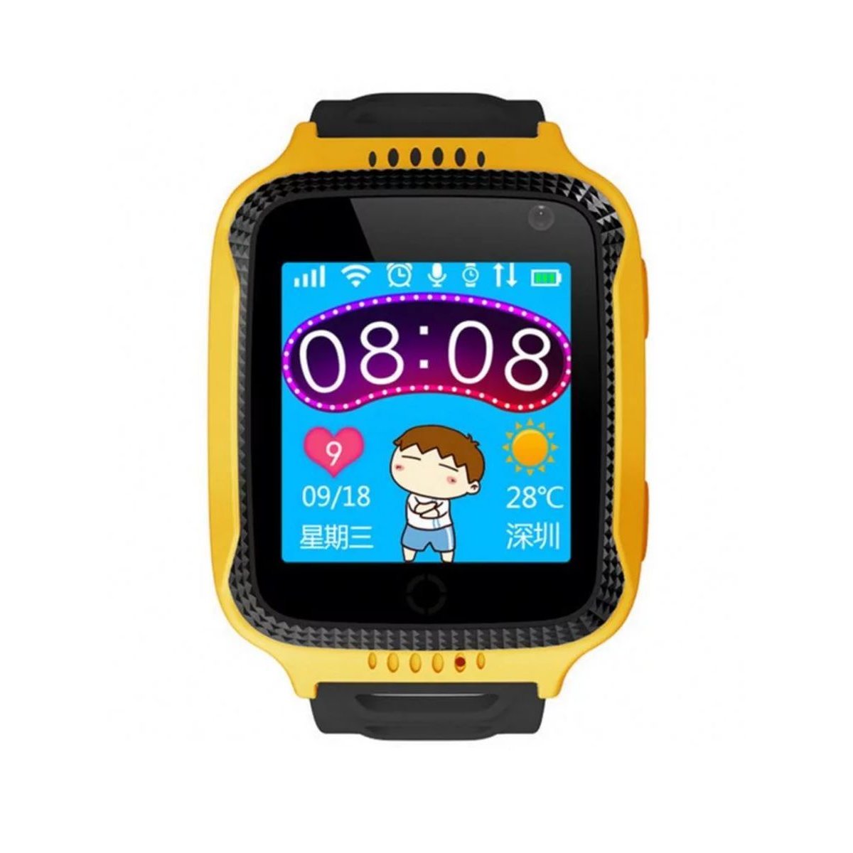Купить Детские часы телефон с gps трекером Smart baby watch Q529 жёлтый в  Крыму, цены, отзывы, характеристики | Микролайн