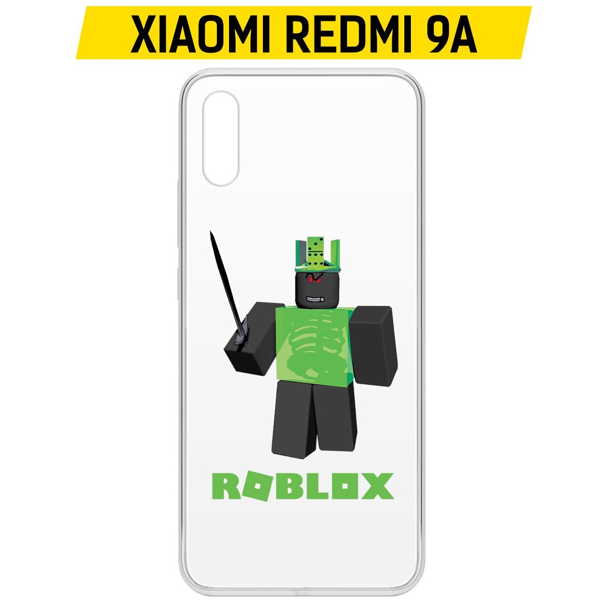 Купить Чехол-накладка Krutoff Clear Case Roblox-1x1x1x1x1 для Xiaomi Redmi  9A в Крыму, цены, отзывы, характеристики | Микролайн