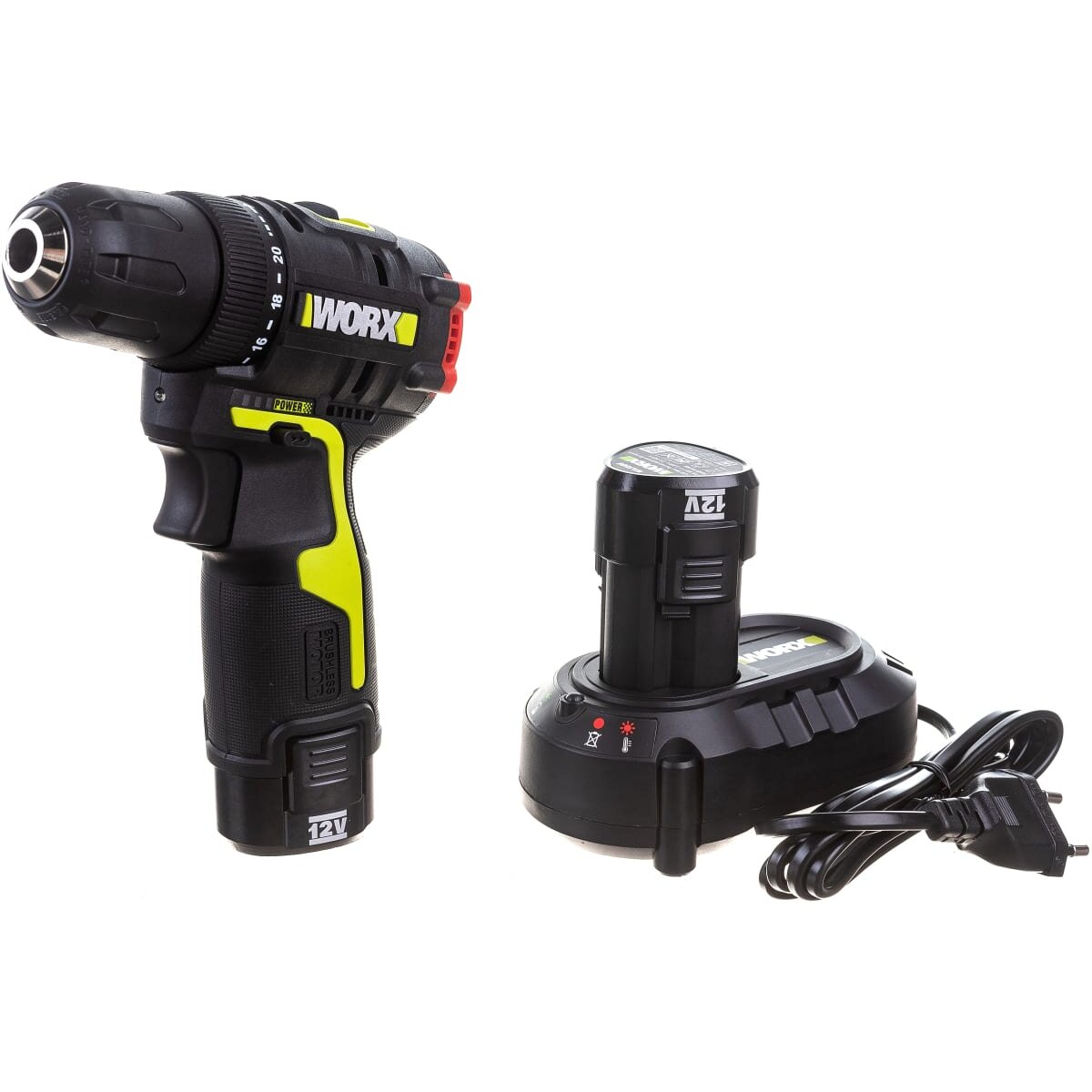 Купить Дрель-шуруповерт WORX WU130X Professional 12В, 40Нм, 2Ач х2