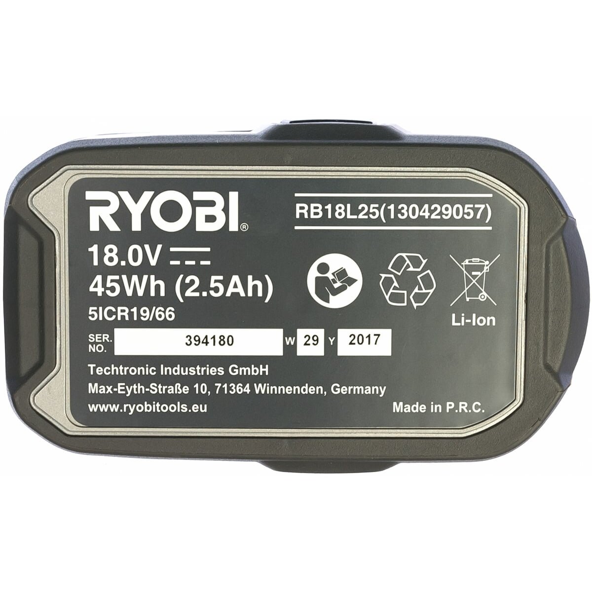 Ryobi One RB18L25 5133002237 2.5Ah