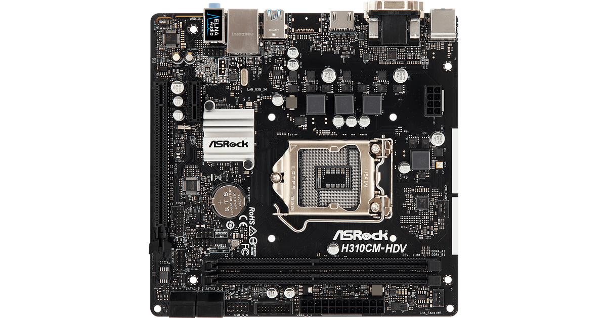 Asrock h310cm hdv подключение передней панели