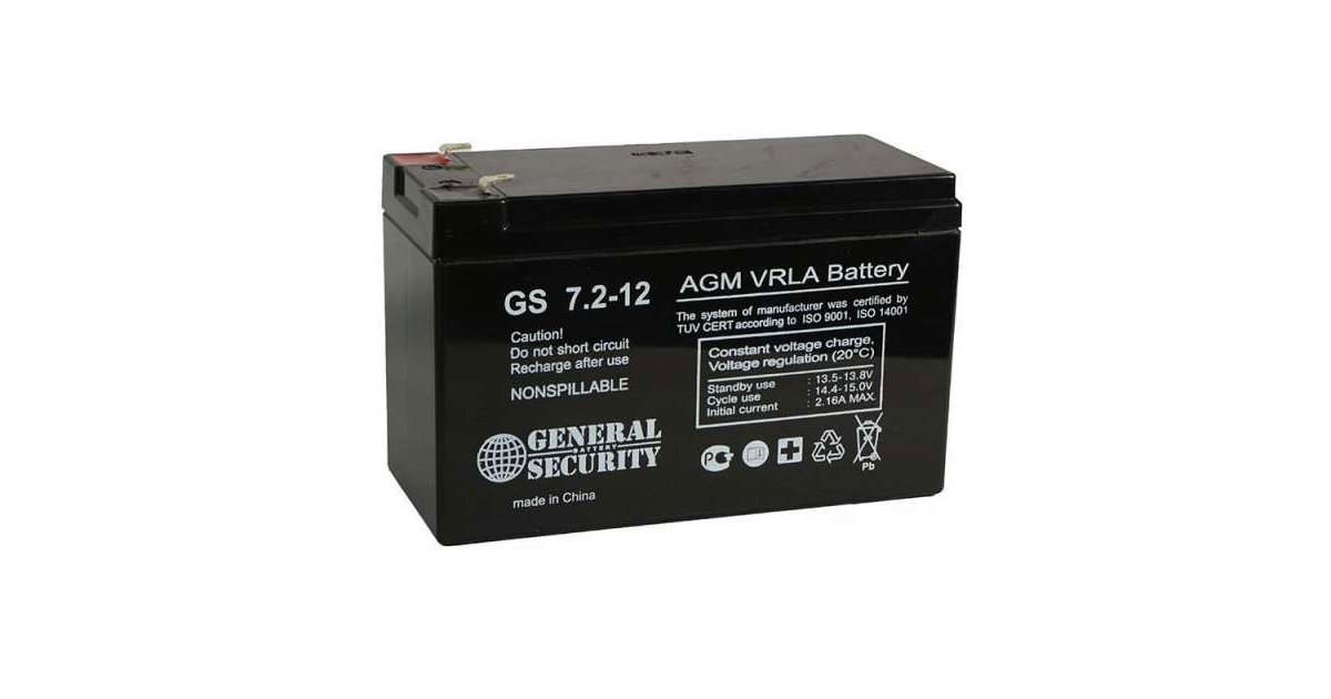 Battery 7.2 12. Аккумулятор AGM VRLA Battery GS 7.2-12. Аккумулятор generalsecurity GSL 7.2-12. Аккумулятор GSL 9-12 f2 General Security 12v 9ah. Аккумуляторная батарея АКБ GSL 7,2ач 12в.