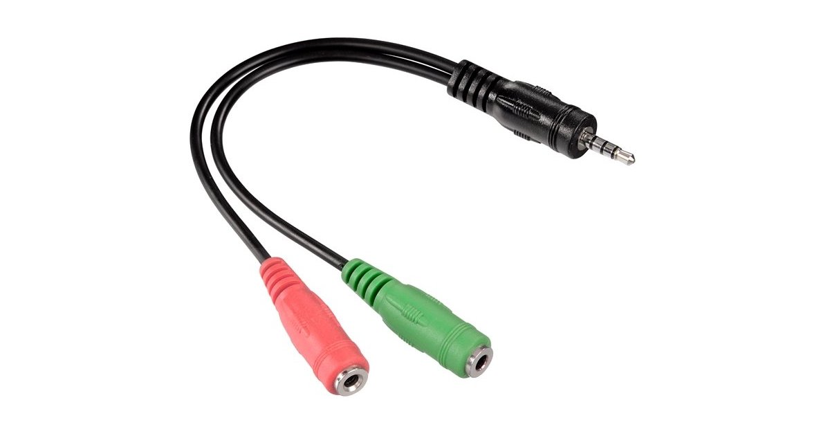 Купить Кабель аудио-переходник 3.5" 4-pin MiniJack (папа) -> 2x3.5 ...