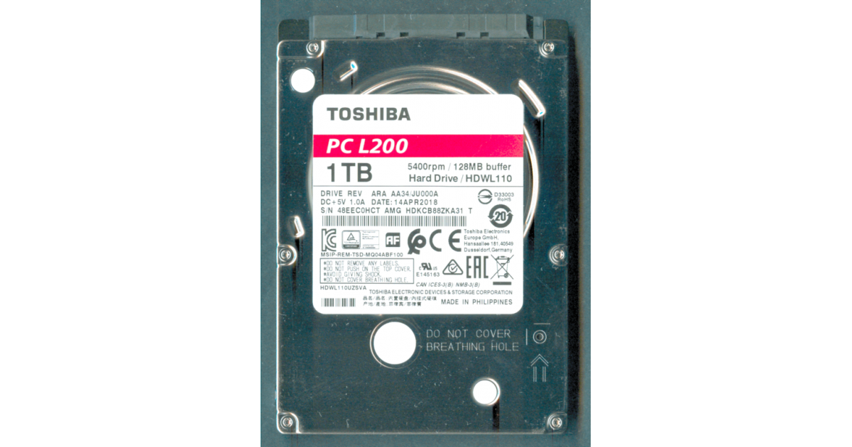 Жесткий Диск Toshiba L200 Купить