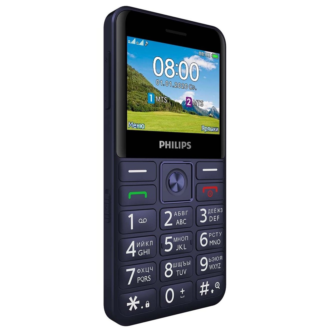 Купить Мобильный телефон Philips Xenium E207 (E207 Blue) Blue в Крыму,  цены, отзывы, характеристики | Микролайн