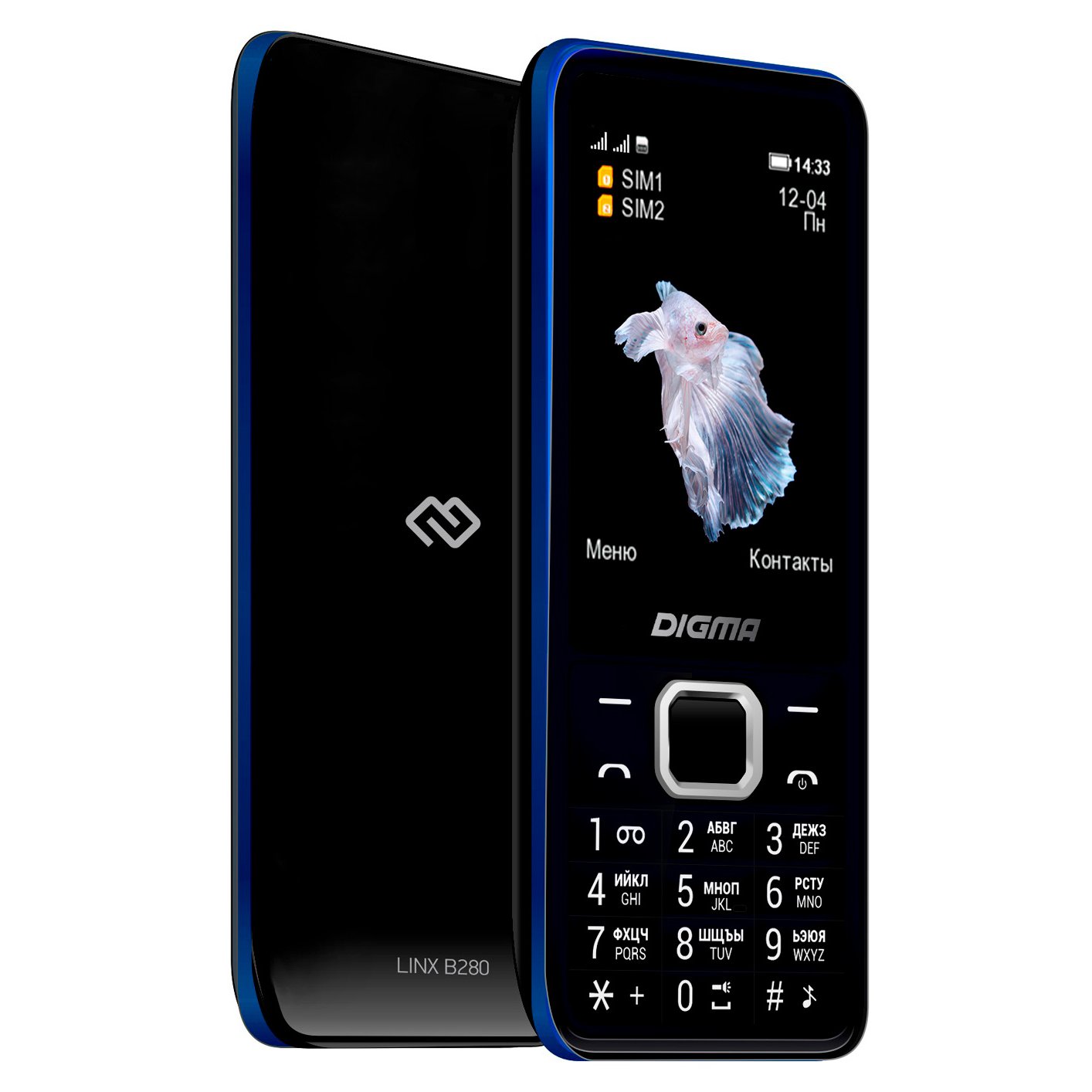 Купить Мобильный телефон Digma B280 LINX 32Mb черный в Крыму, цены, отзывы,  характеристики | Микролайн