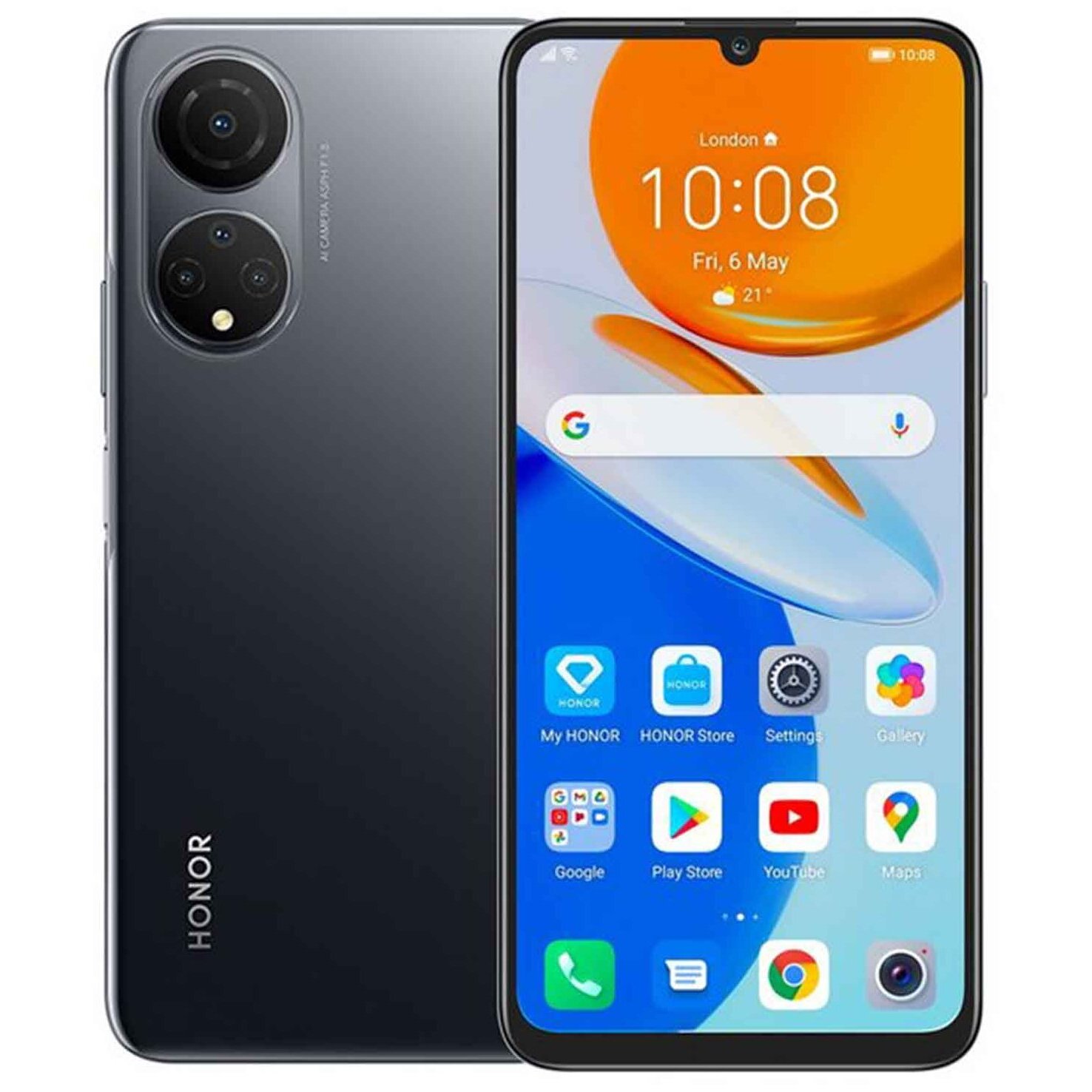 Купить Смартфон Huawei Honor X7a 4/128Gb 5109AMLQ Midnight black в Крыму,  цены, отзывы, характеристики | Микролайн