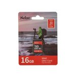  Карта памяти SDHC Netac Class 10 UHS-I P600 (NT02P600STN-016G-R) 16Gb 