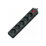  Сетевой фильтр Defender ES 1.8 (99484) 5-розеток, 1.8м, черный 