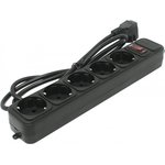  Сетевой фильтр Exegate EX221175RUS SP-5-1.8B (5 розеток, 1.8м, евровилка, черный) 