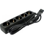  Сетевой фильтр Exegate EX221202RUS SPU-5-1.8B (5 розеток, 1.8м, UPS вилка, черный) 