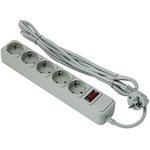  Сетевой фильтр Exegate EX266862RUS SP-5-1.5G (5 розеток, 1.5м, евровилка, светло-серый) 