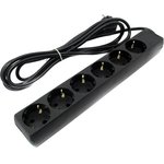  Удлинитель ExeGate ECE-6-1.8B EX285828RUS черный 6 евророзетки с заземлением, 1.8м 