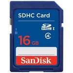  Карта памяти SanDisk SDHC 16GB Class 4 (SDSDB-016G-B35) 